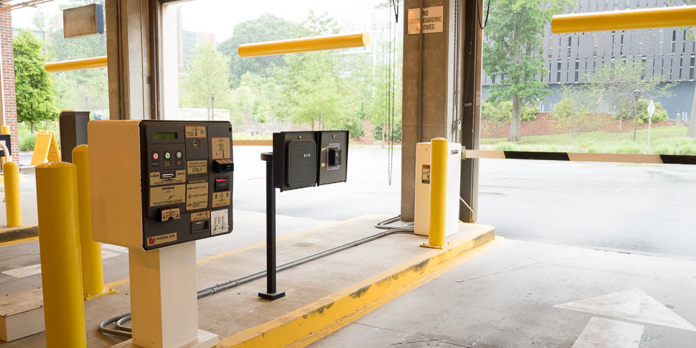 pay station at parking lot